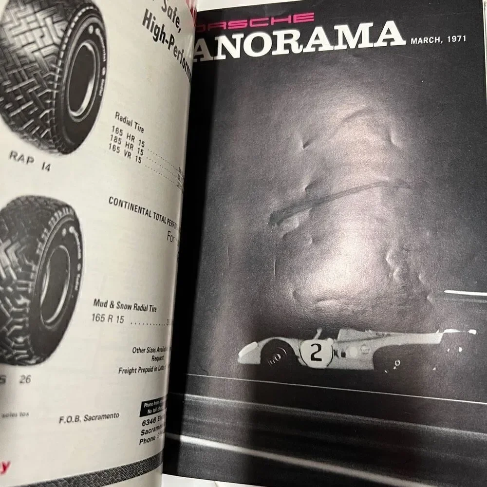 Porsche Panoramic Hardcover Bounded Magazines Vintage 1971 JAN-Dec  PCA - Picture 13 of 16